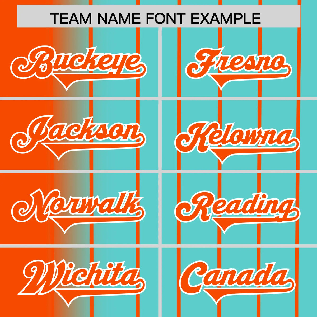 Custom Orange Light-Blue Pinstripe Orange Authentic Baseball Jersey