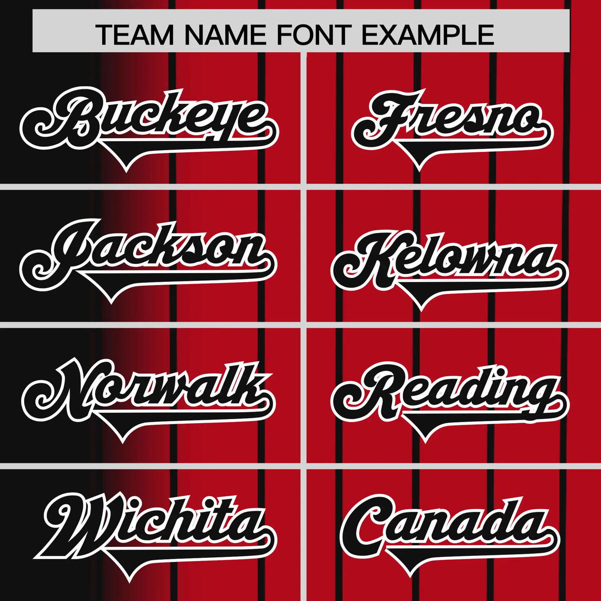 Custom Black Red Pinstripe Black Authentic Baseball Jersey