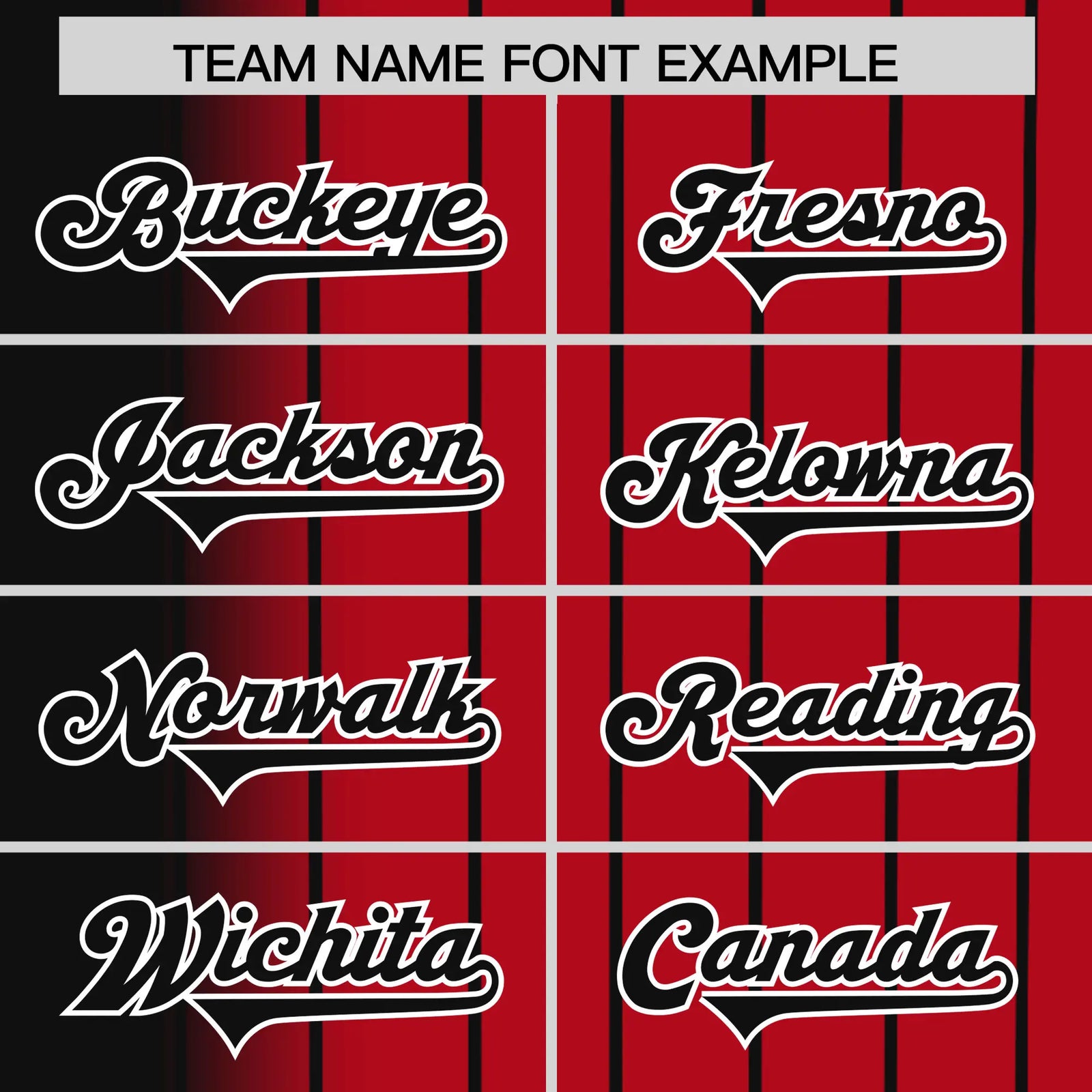 Custom Black Red Pinstripe Black Authentic Baseball Jersey