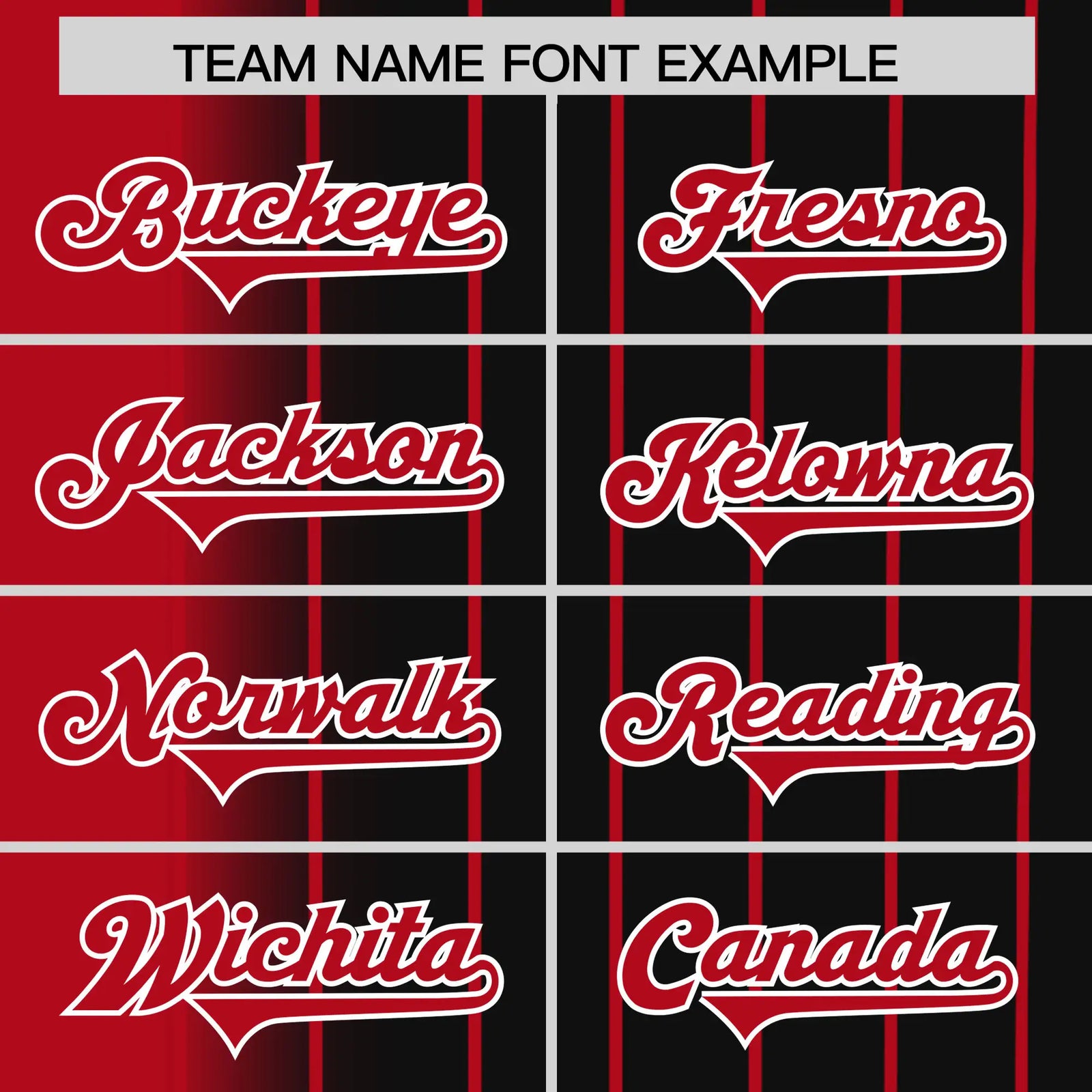 Custom Red Black Pinstripe Red Authentic Baseball Jersey