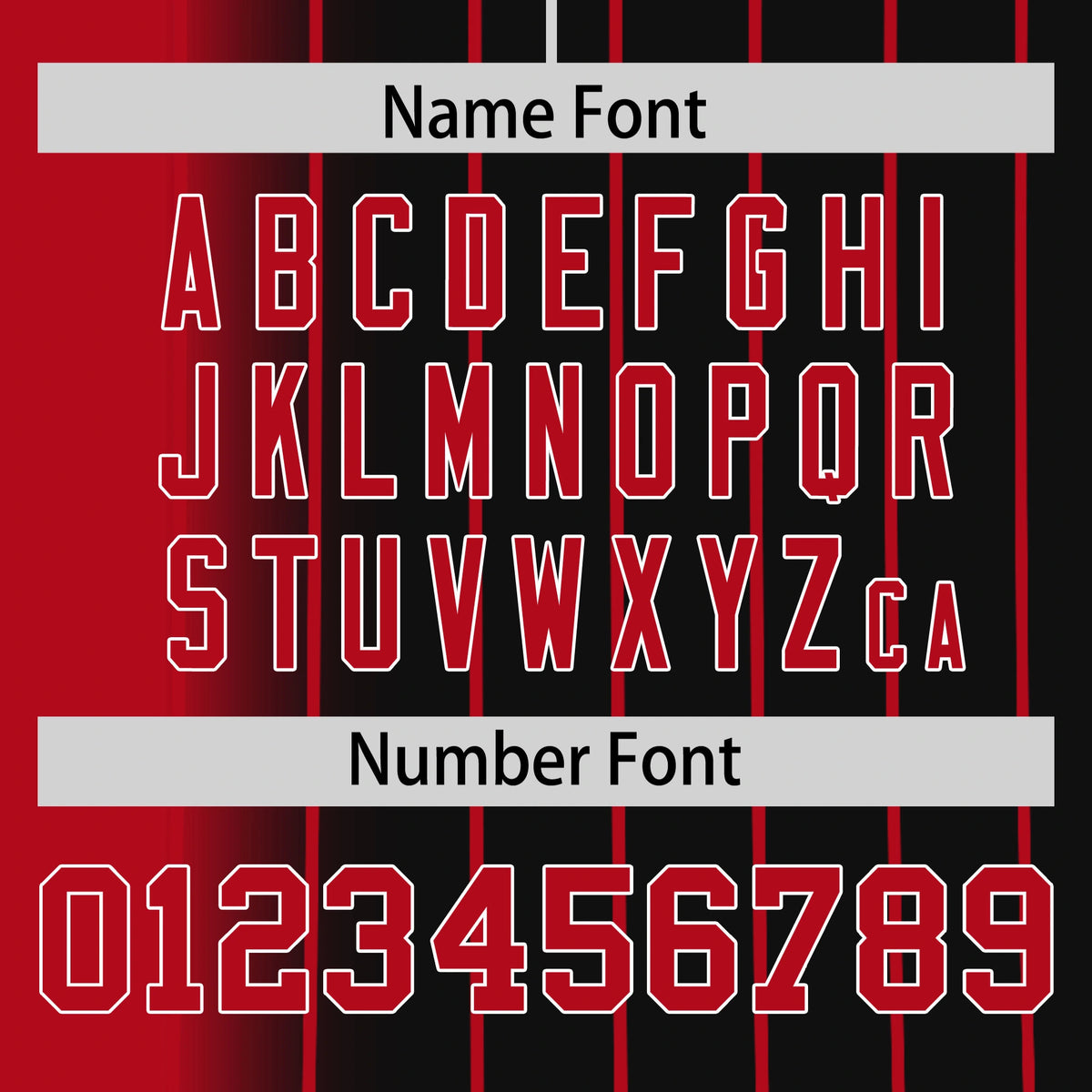 Custom Red Black Pinstripe Red Authentic Baseball Jersey