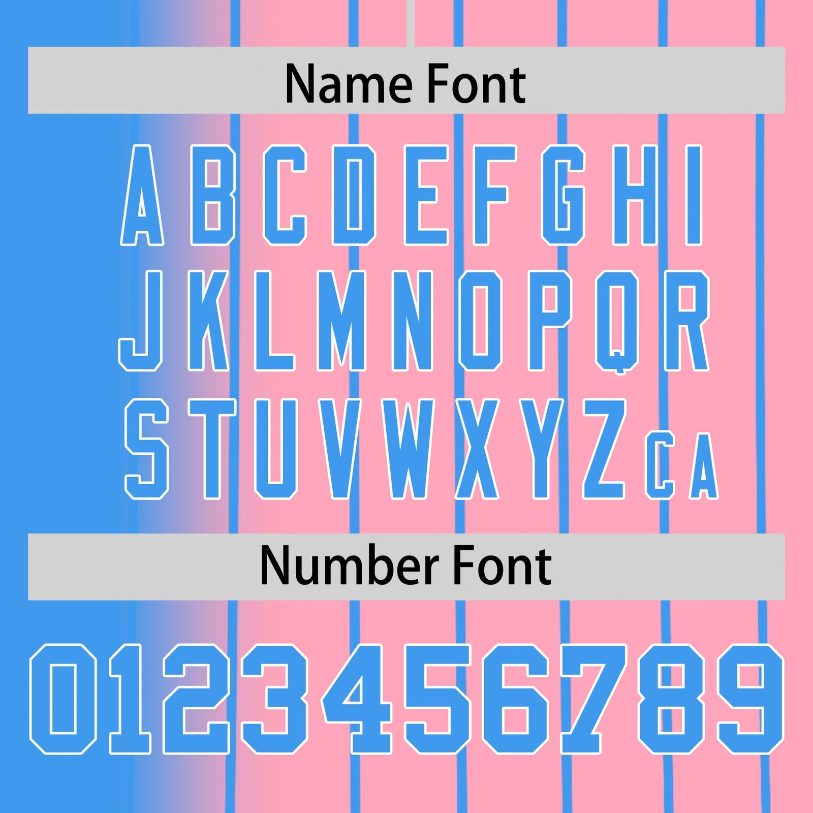 Custom Blue Pink Pinstripe Blue Authentic Baseball Jersey