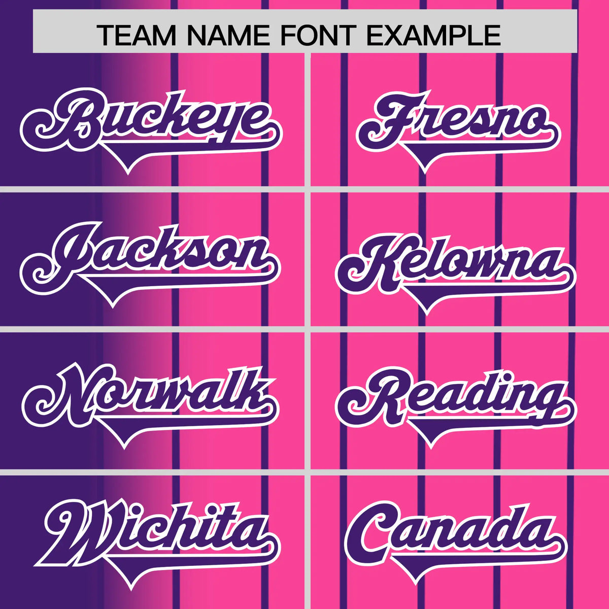 Custom Purple Pink Pinstripe Purple Authentic Baseball Jersey