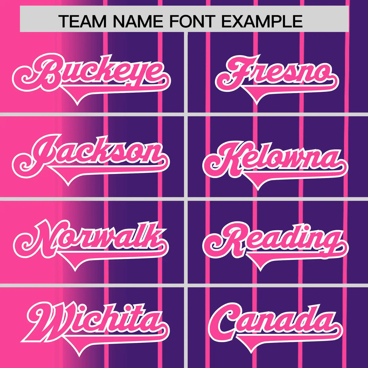 Custom Pink Purple Pinstripe Pink Authentic Baseball Jersey