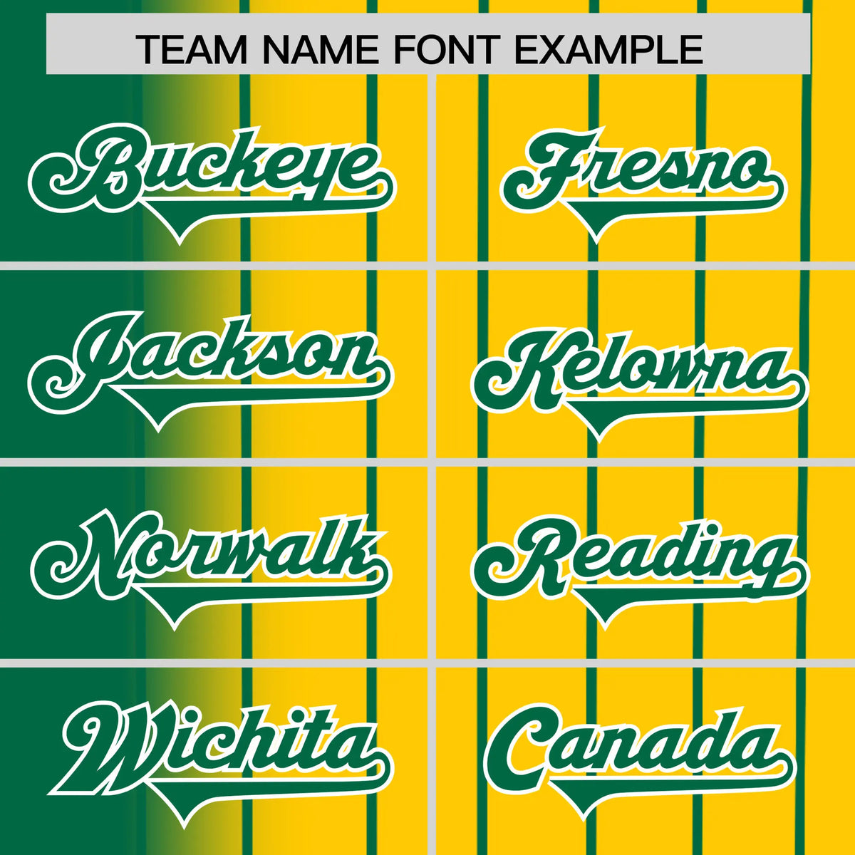 Custom Green Yellow Pinstripe Green Authentic Baseball Jersey