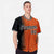 Custom Black Bay-Orange Pinstripe Black Authentic Baseball Jersey