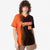 Custom Bay-Orange Black Pinstripe Bay-Orange Authentic Baseball Jersey