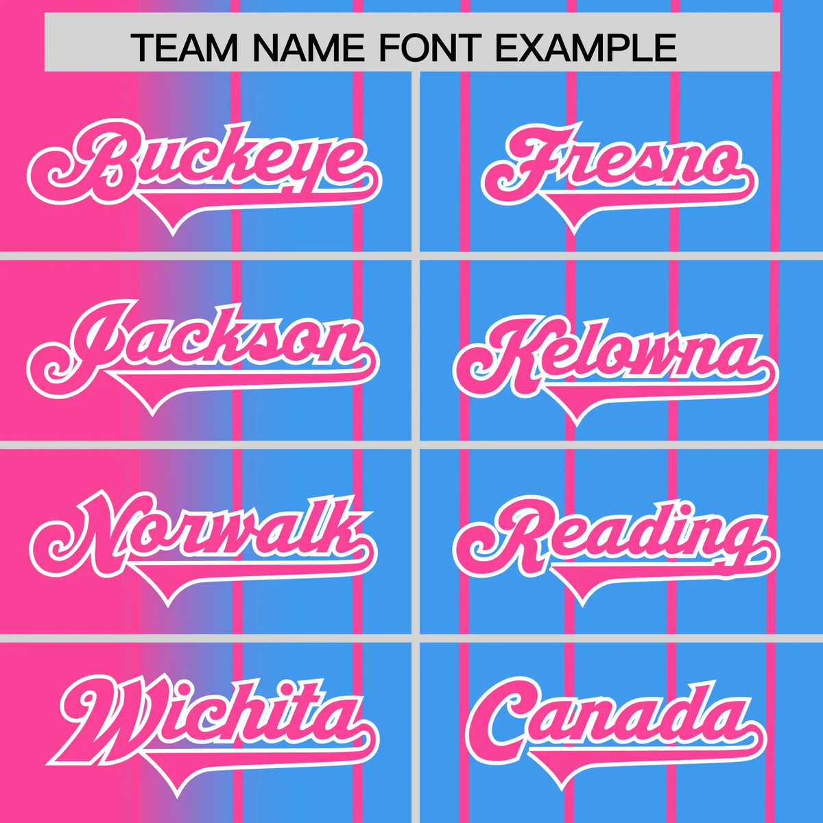 Custom Pink Blue Pinstripe Pink Authentic Baseball Jersey