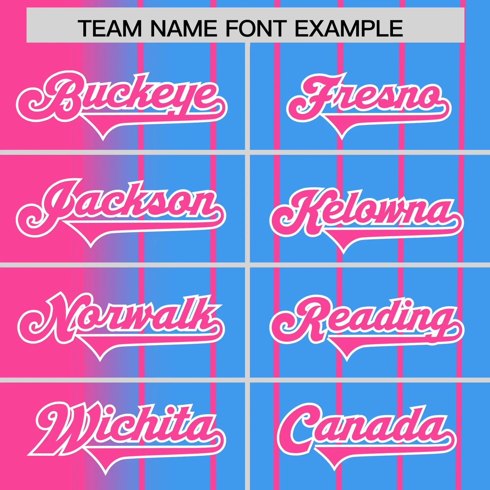 Custom Pink Blue Pinstripe Pink Authentic Baseball Jersey