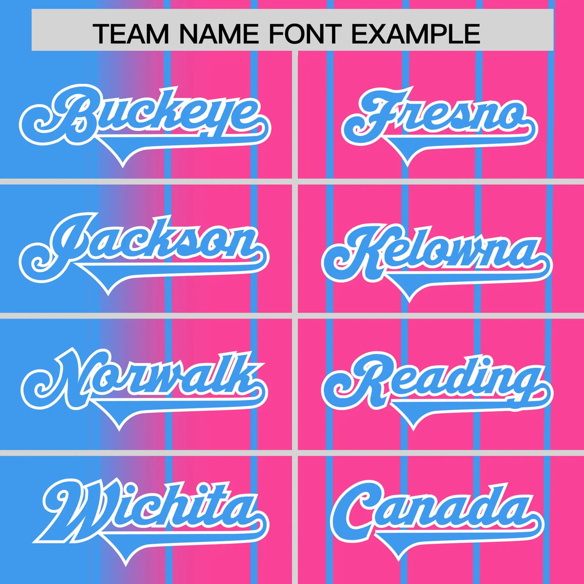 Custom Blue Pink Pinstripe Blue Authentic Baseball Jersey