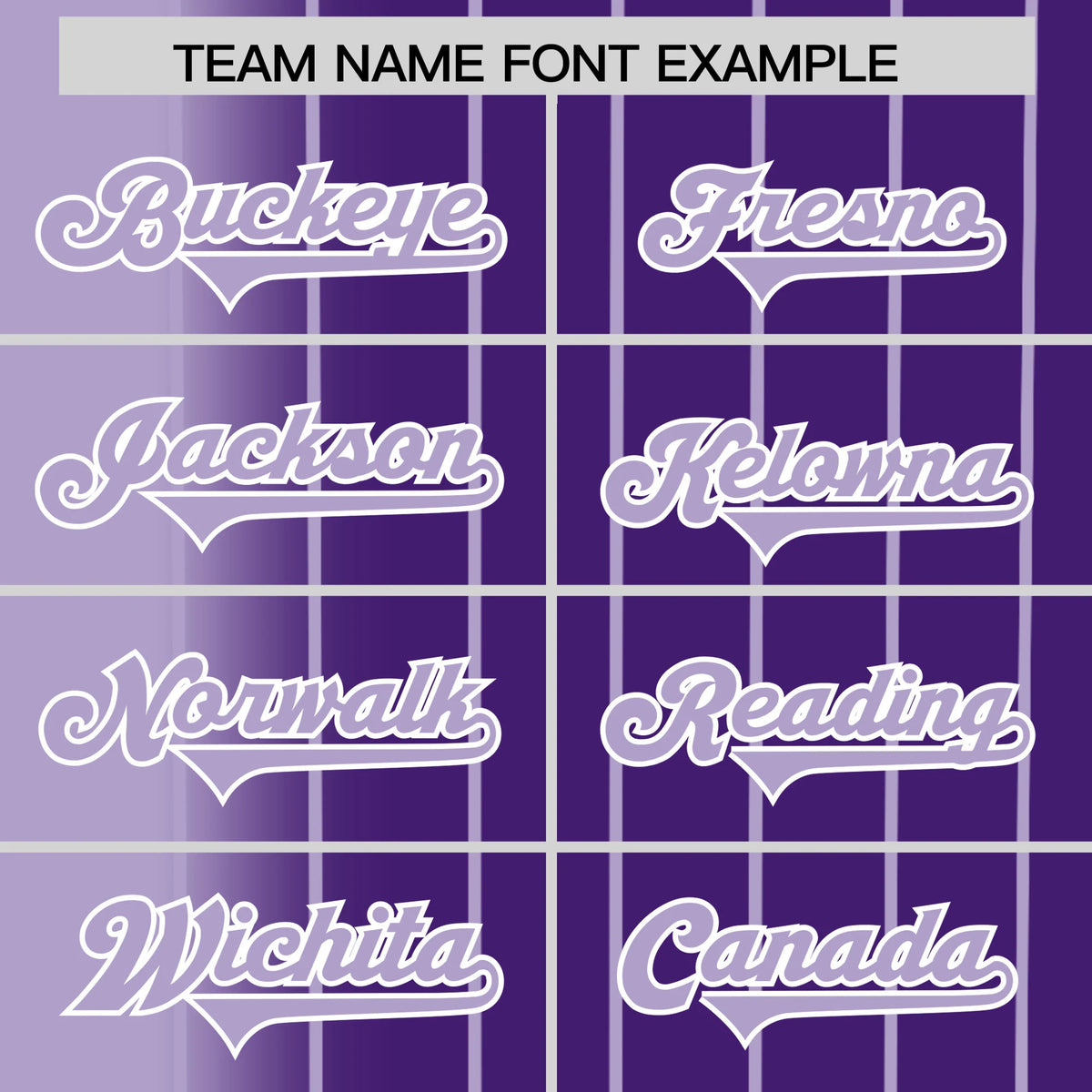 Custom Light Purple Purple Pinstripe Light Purple Authentic Baseball Jersey