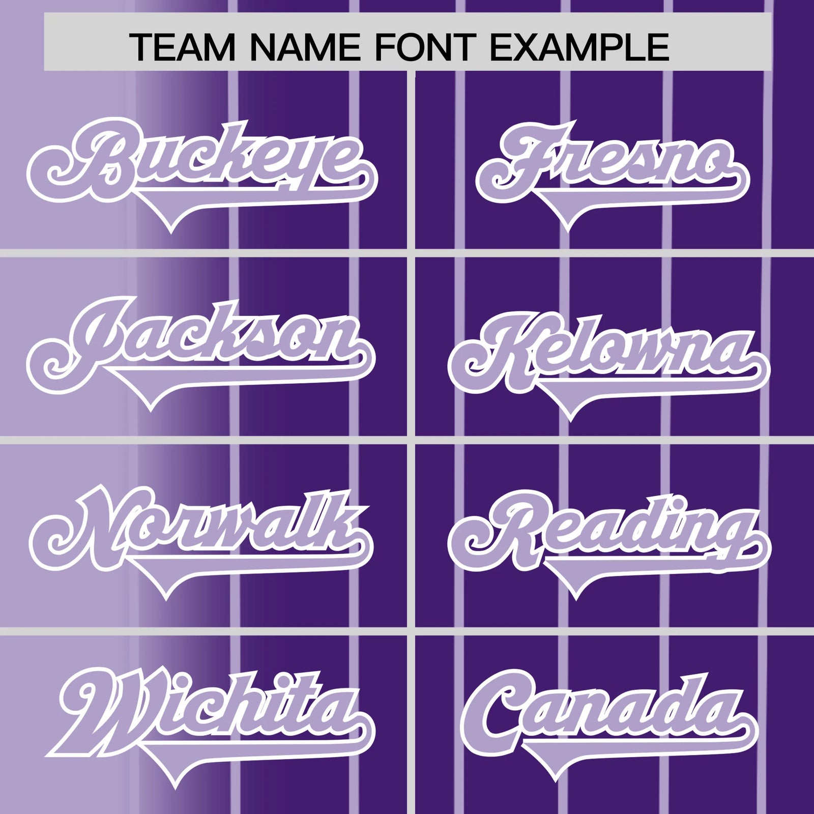 Custom Light Purple Purple Pinstripe Light Purple Authentic Baseball Jersey