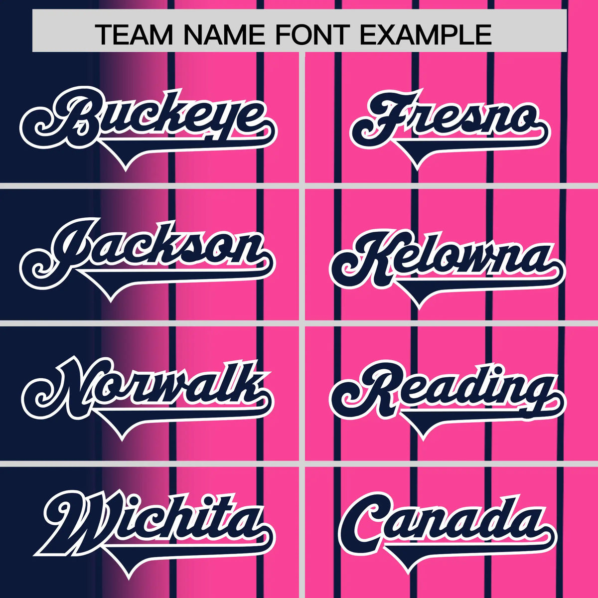 Custom Navy Pink Pinstripe Navy Authentic Baseball Jersey