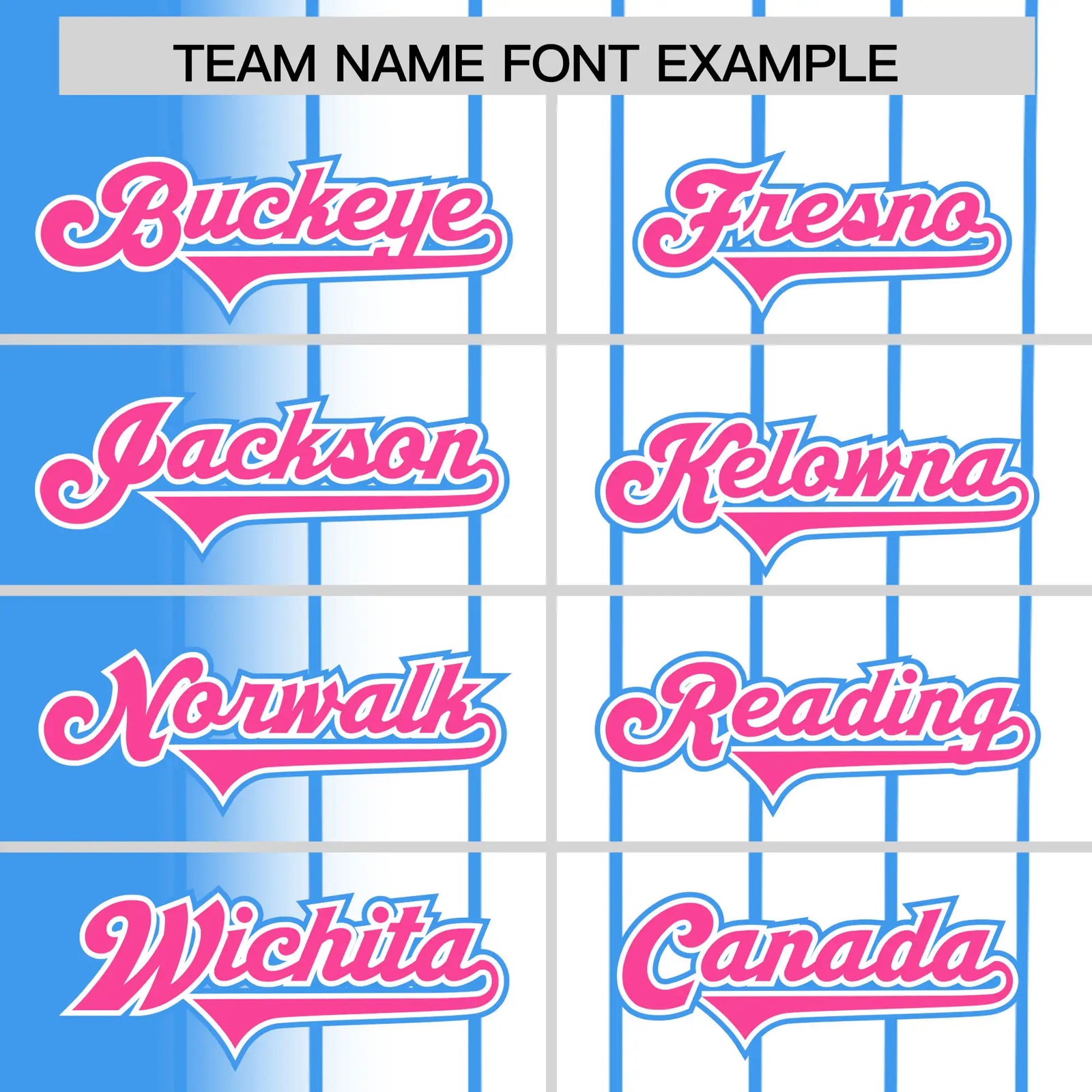 Custom Light-Blue White Pinstripe Pink Authentic Baseball Jersey