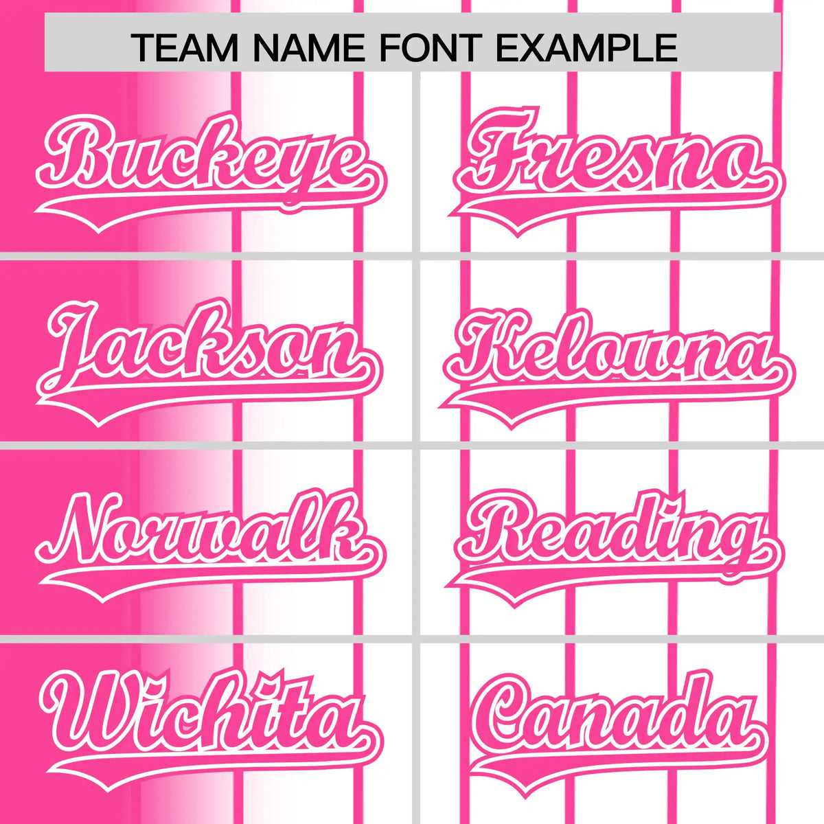 Custom Pink White Pinstripe Pink Authentic Baseball Jersey