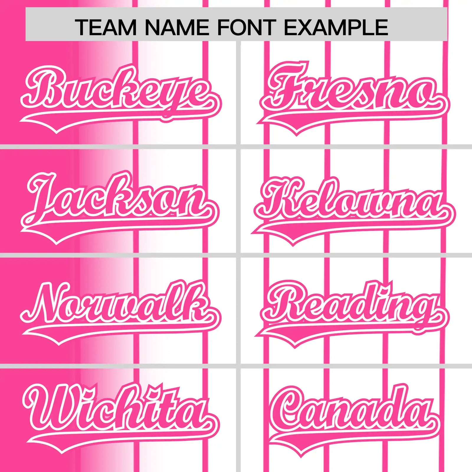 Custom Pink White Pinstripe Pink Authentic Baseball Jersey