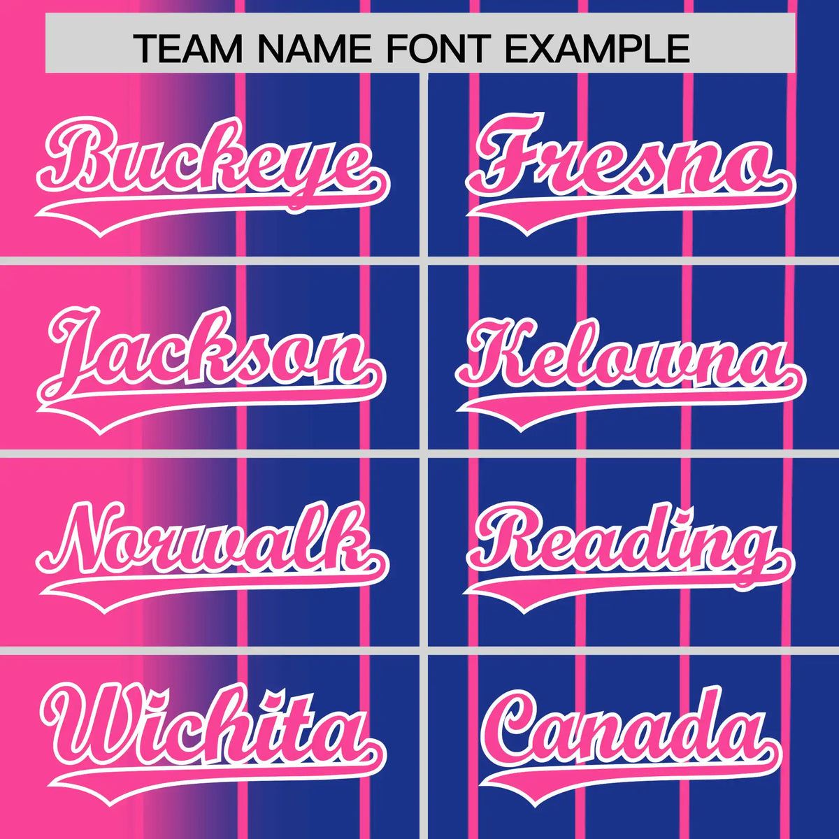 Custom Pink Blue Pinstripe Pink Authentic Baseball Jersey