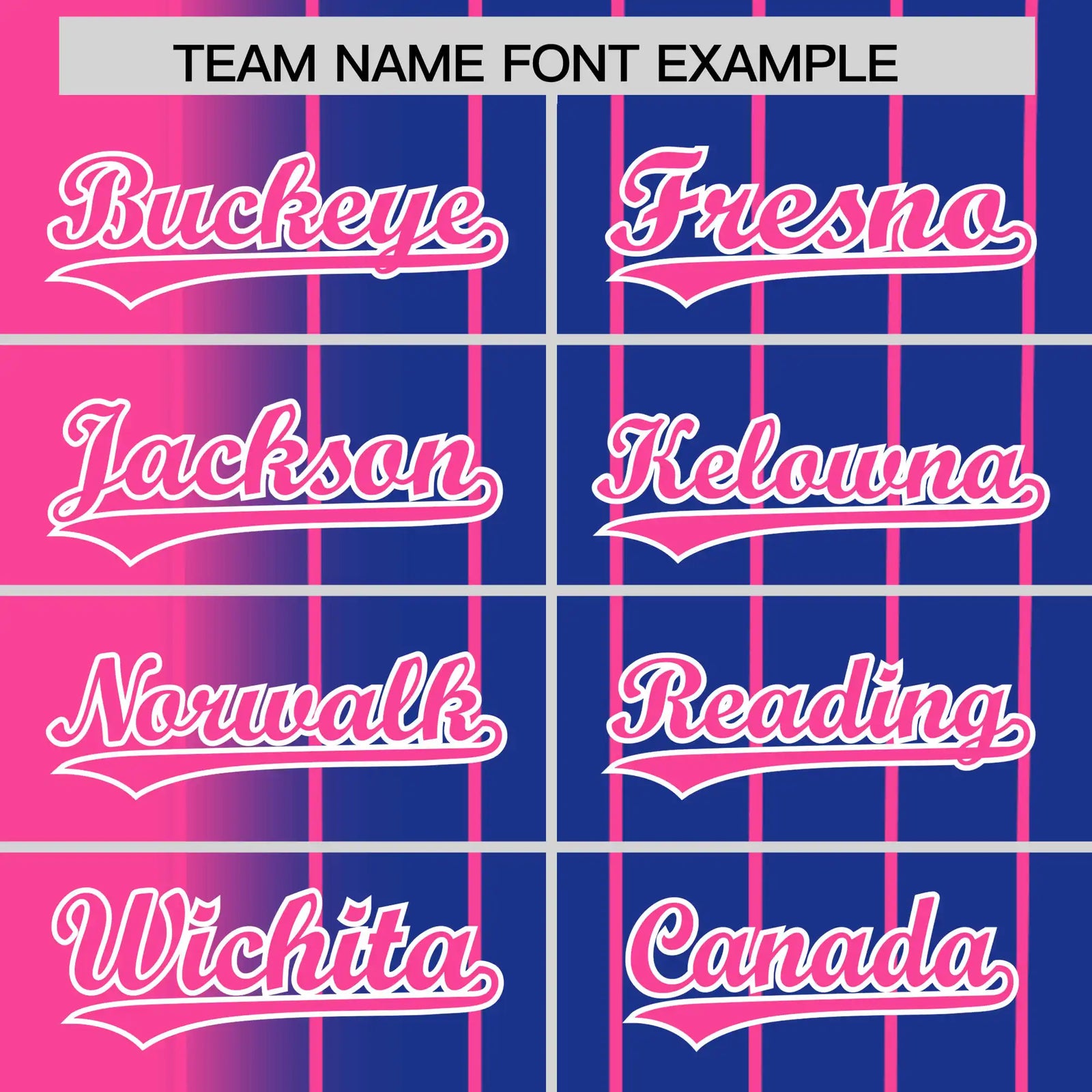 Custom Pink Blue Pinstripe Pink Authentic Baseball Jersey