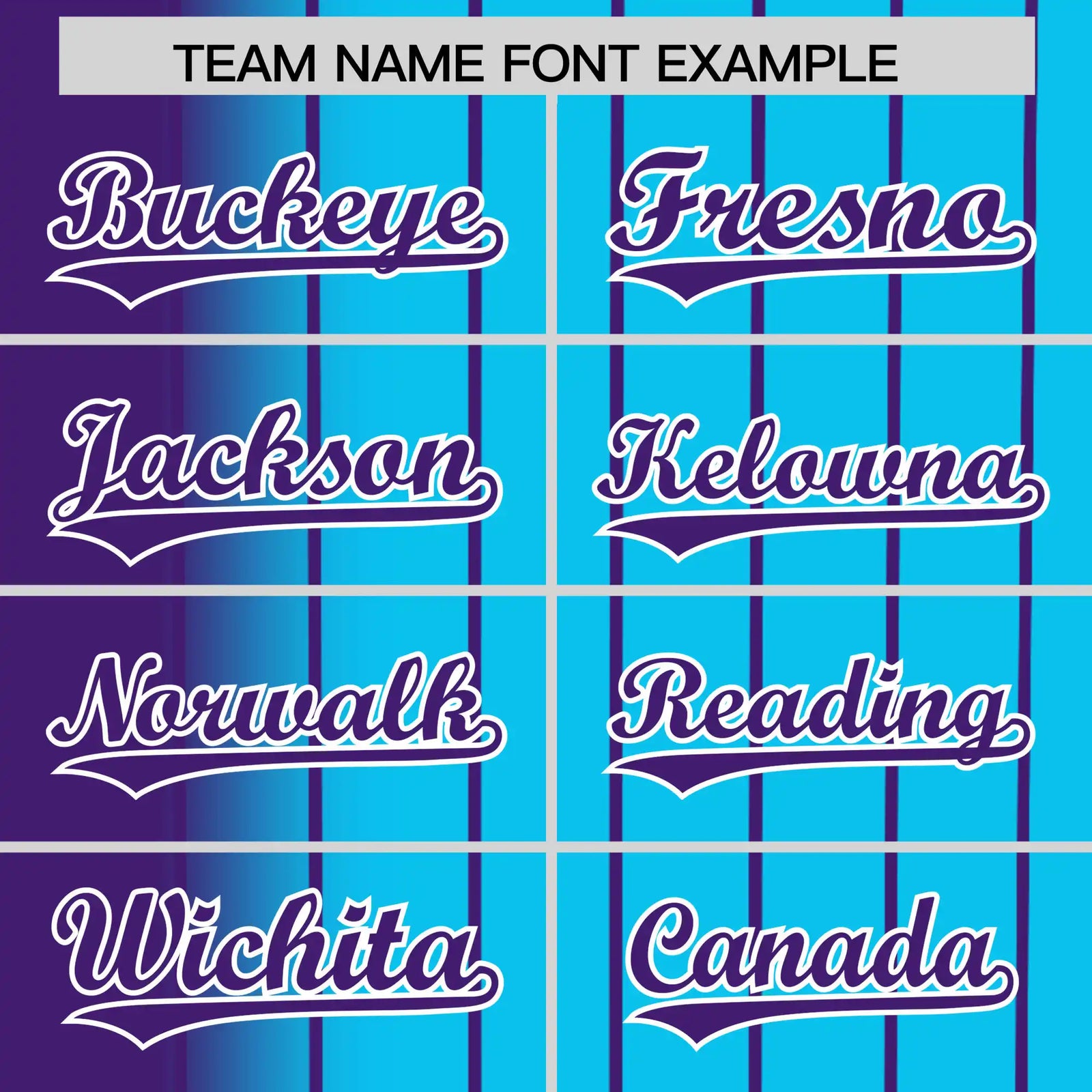 Custom Purple Blue Pinstripe Purple Authentic Baseball Jersey