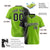 Custom Black Neon-Green Pinstripe Black Authentic Baseball Jersey