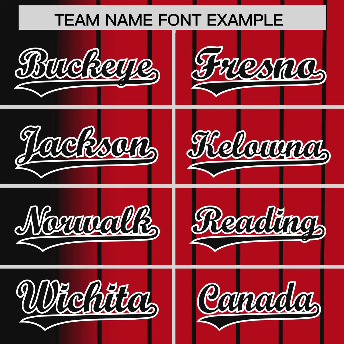 Custom Black Red Pinstripe Black Authentic Baseball Jersey