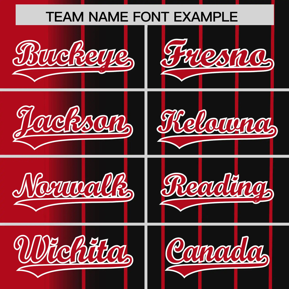 Custom Red Black Pinstripe Red Authentic Baseball Jersey