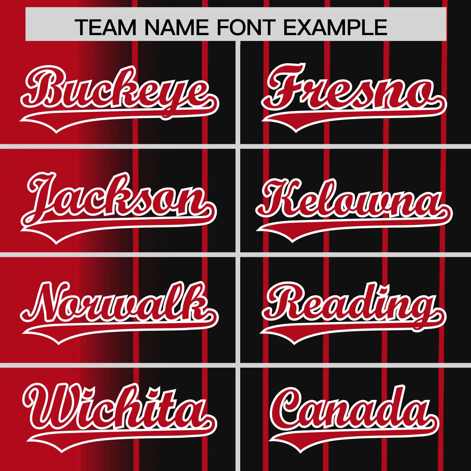 Custom Red Black Pinstripe Red Authentic Baseball Jersey