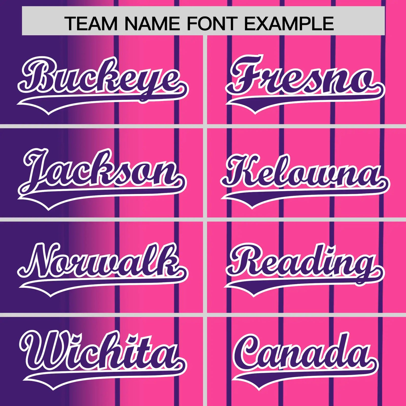 Custom Purple Pink Pinstripe Purple Authentic Baseball Jersey