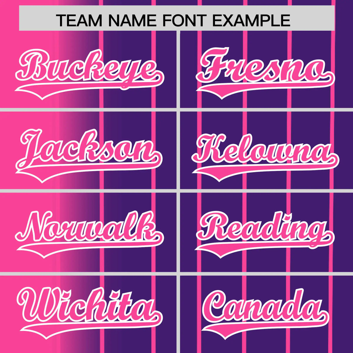 Custom Pink Purple Pinstripe Pink Authentic Baseball Jersey