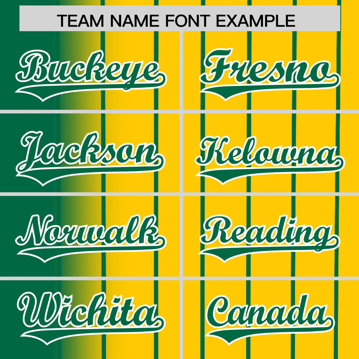 Custom Green Yellow Pinstripe Green Authentic Baseball Jersey