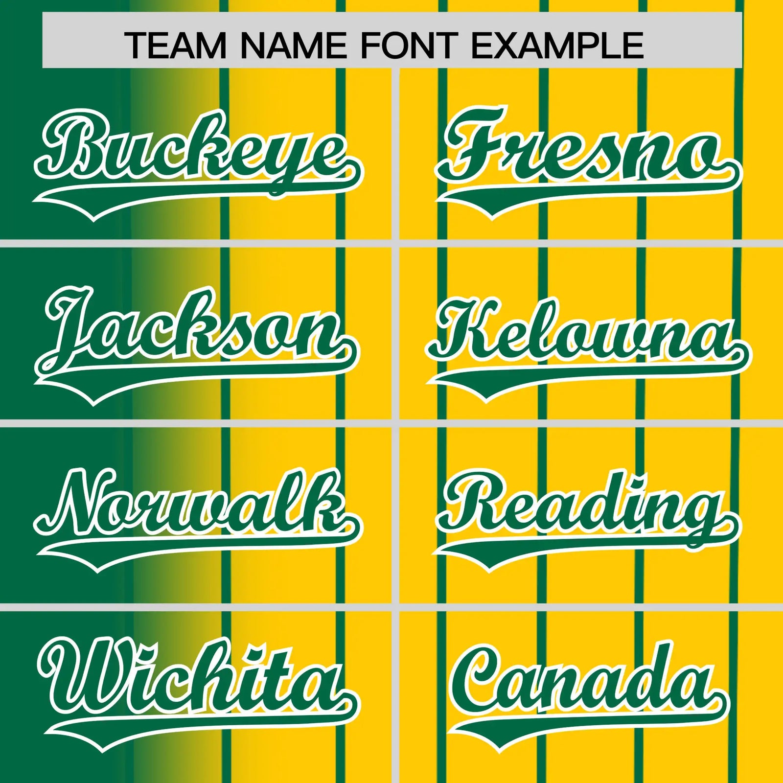 Custom Green Yellow Pinstripe Green Authentic Baseball Jersey