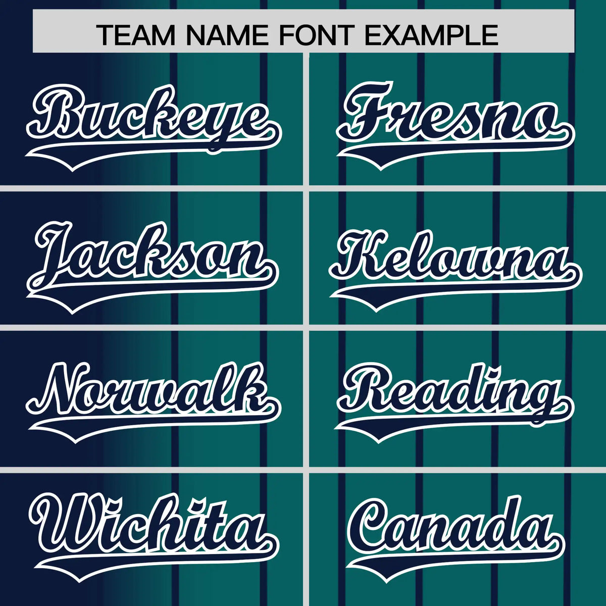 Custom Navy Midnight-Green Pinstripe Navy Authentic Baseball Jersey