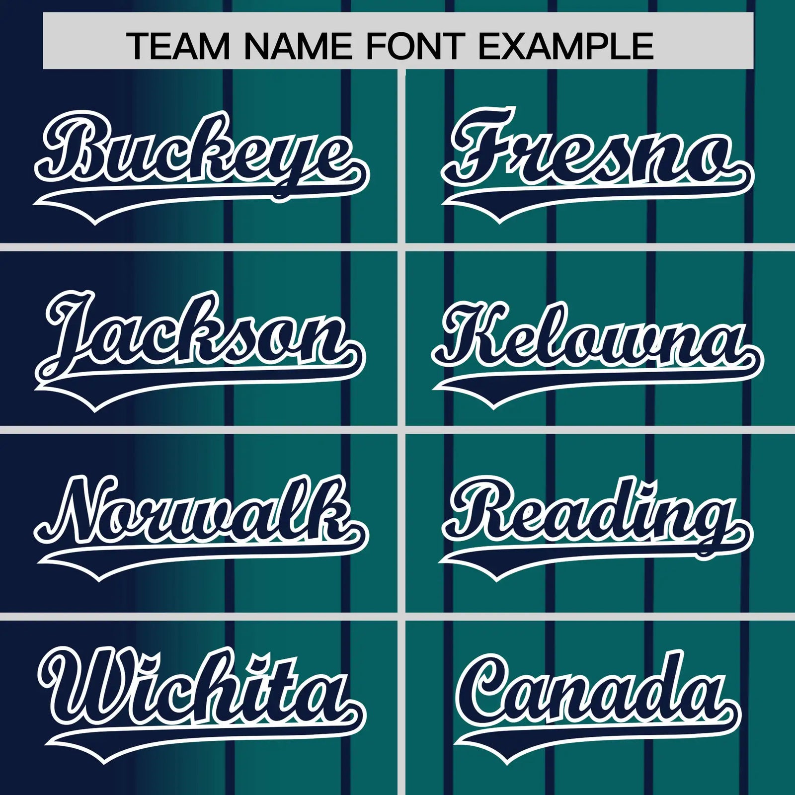 Custom Navy Midnight-Green Pinstripe Navy Authentic Baseball Jersey