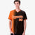 Custom Bay-Orange Black Pinstripe Bay-Orange Authentic Baseball Jersey