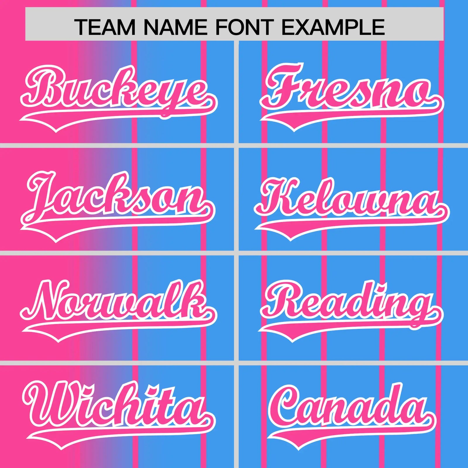 Custom Pink Blue Pinstripe Pink Authentic Baseball Jersey