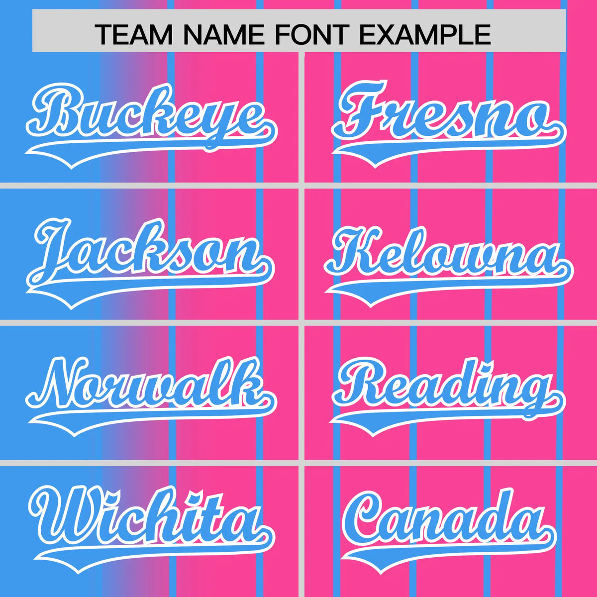 Custom Blue Pink Pinstripe Blue Authentic Baseball Jersey