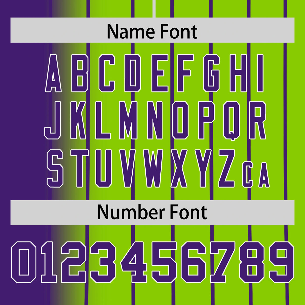 Custom Purple Neon Green Pinstripe Purple Authentic Baseball Jersey