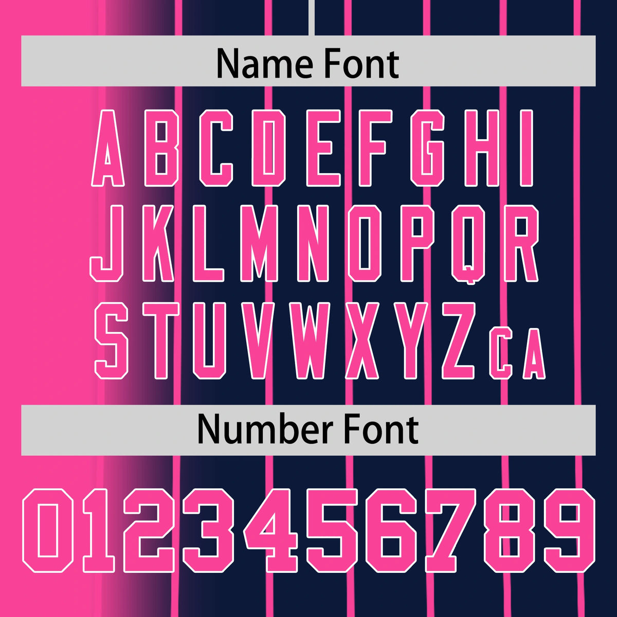 Custom Pink Navy Pinstripe Pink Authentic Baseball Jersey