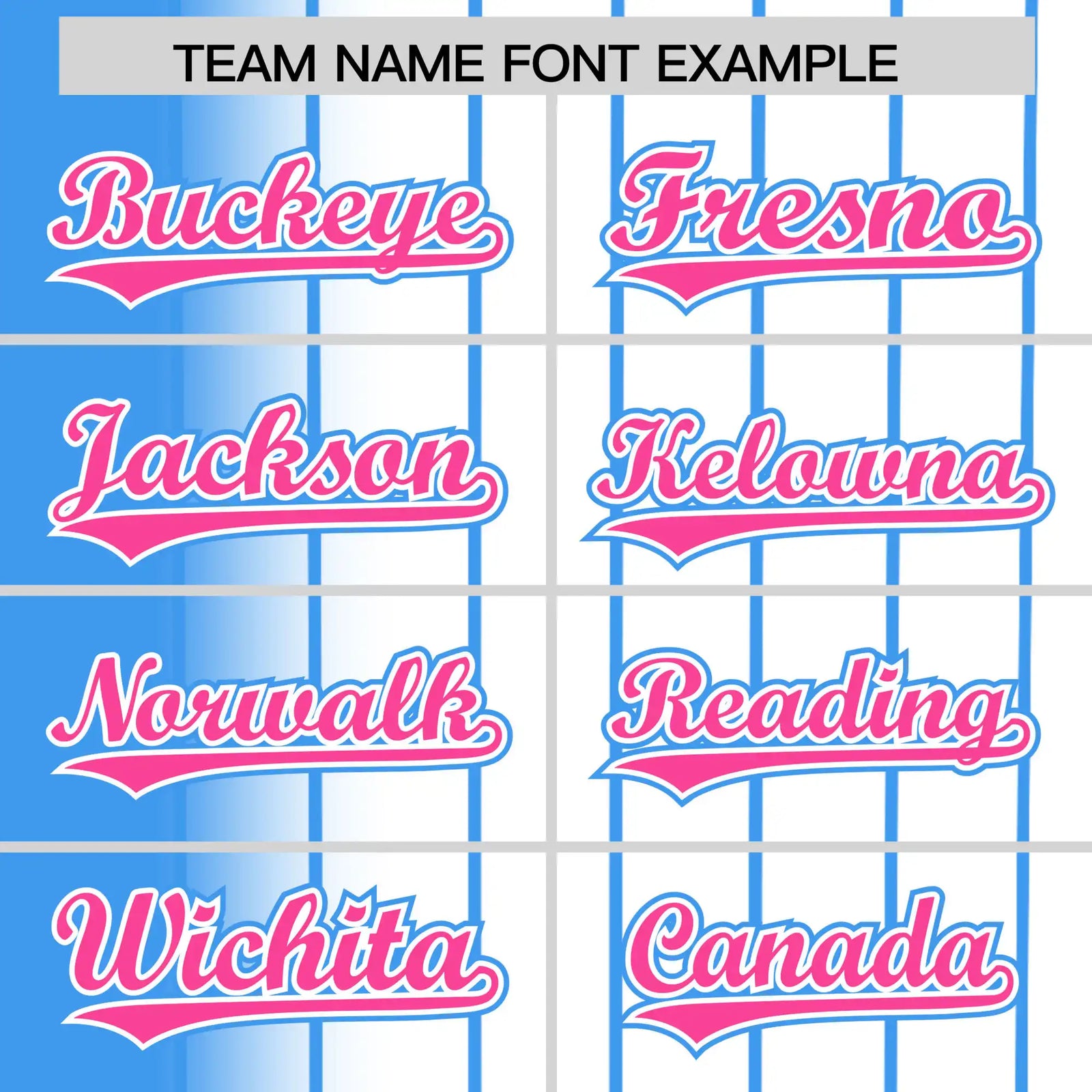 Custom Light-Blue White Pinstripe Pink Authentic Baseball Jersey