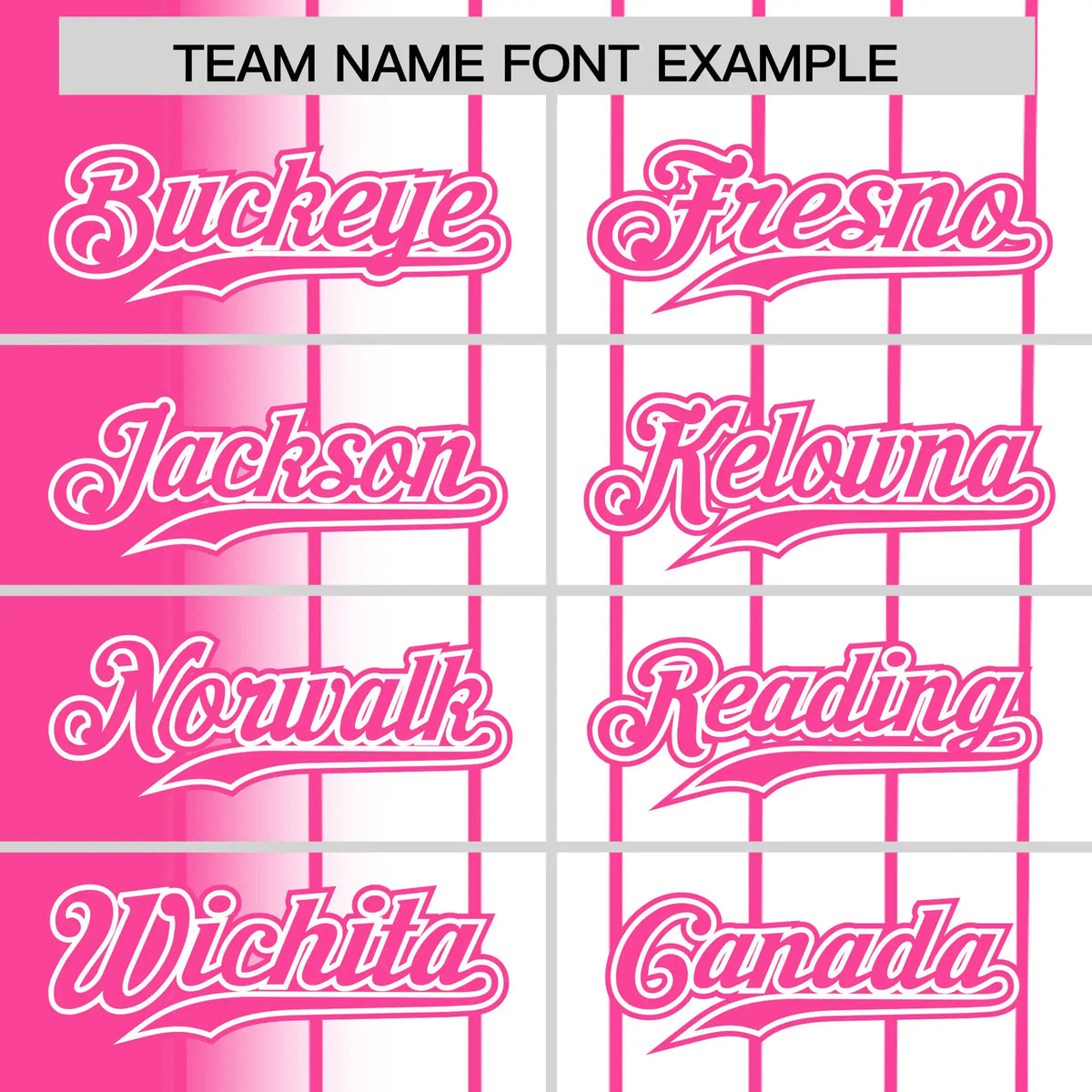 Custom Pink White Pinstripe Pink Authentic Baseball Jersey