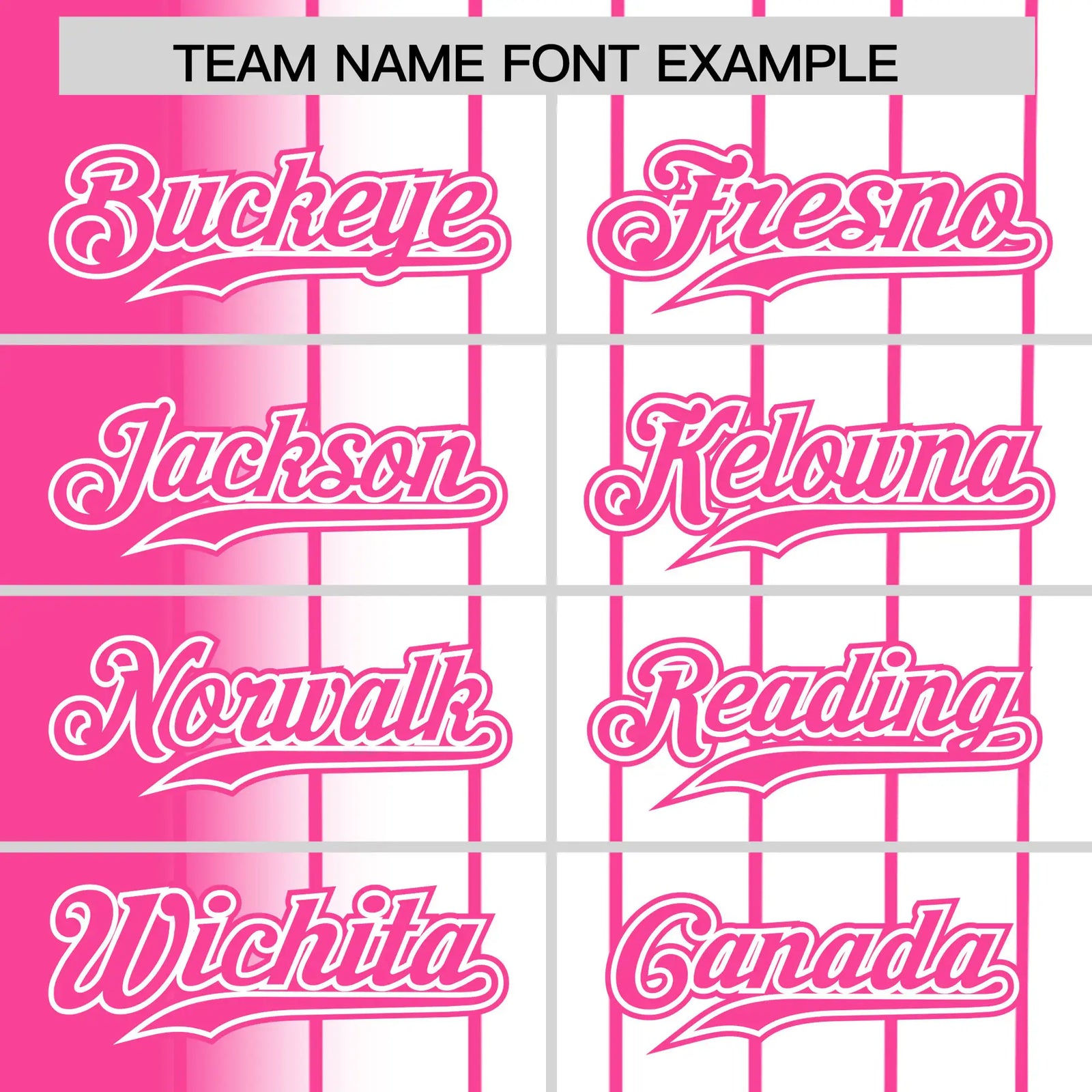 Custom Pink White Pinstripe Pink Authentic Baseball Jersey