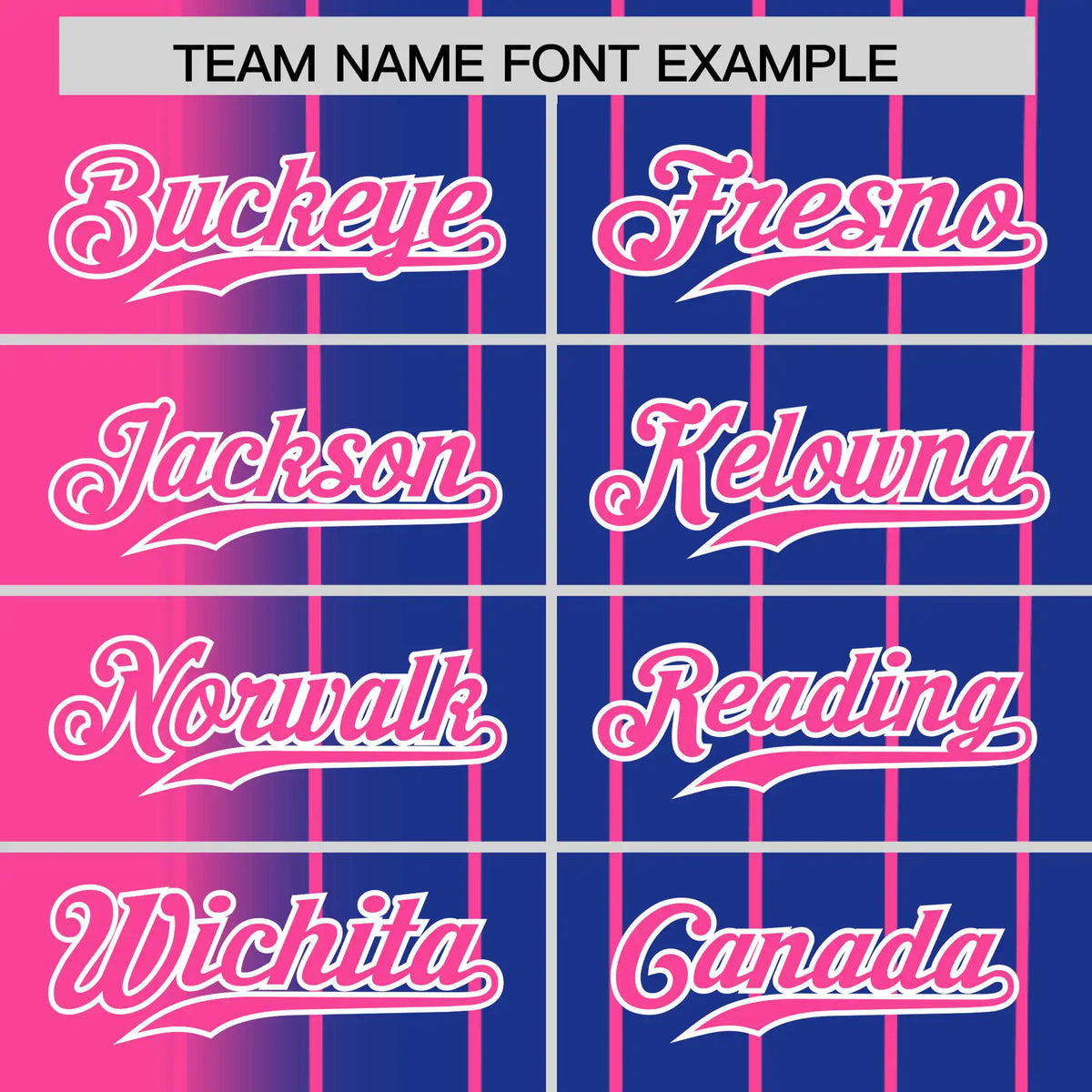 Custom Pink Blue Pinstripe Pink Authentic Baseball Jersey