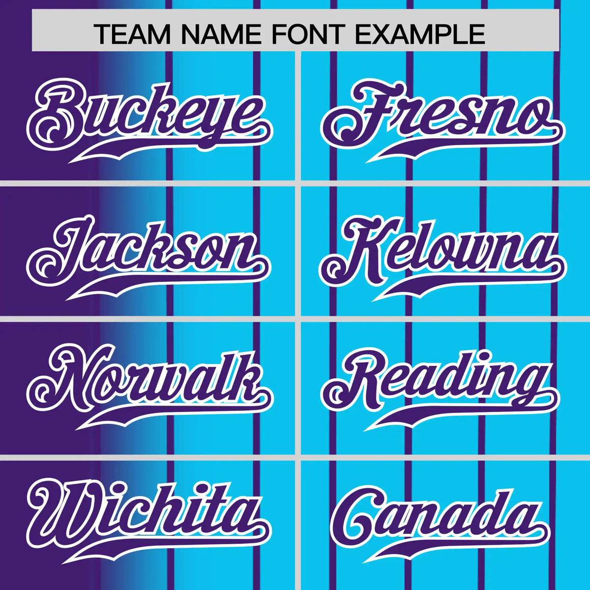 Custom Purple Blue Pinstripe Purple Authentic Baseball Jersey