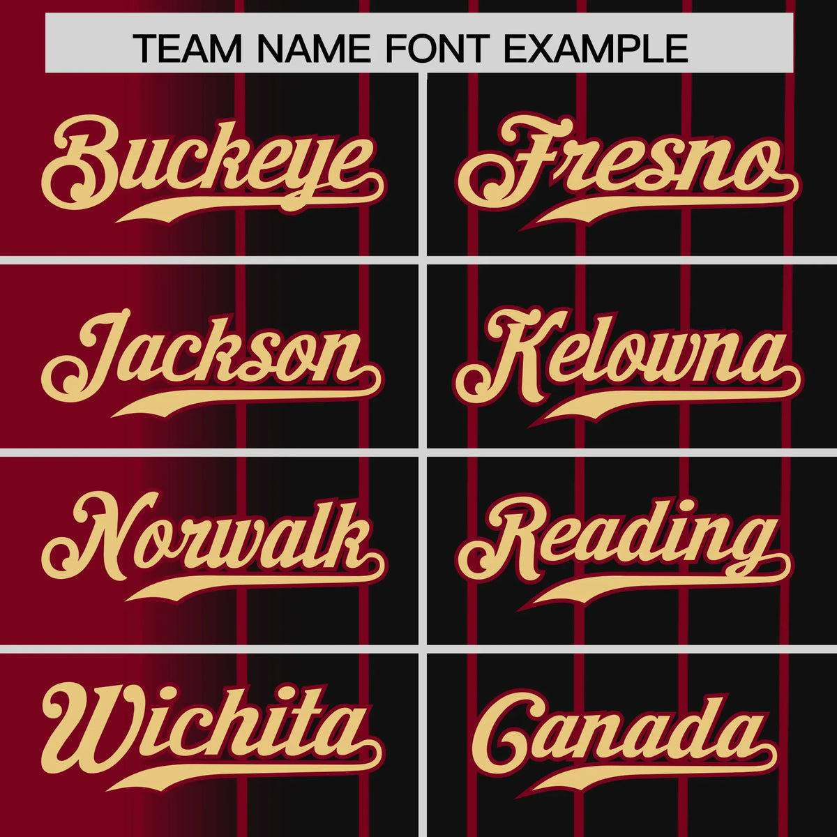 Custom Crimson Black Pinstripe Old-Gold Authentic Baseball Jersey