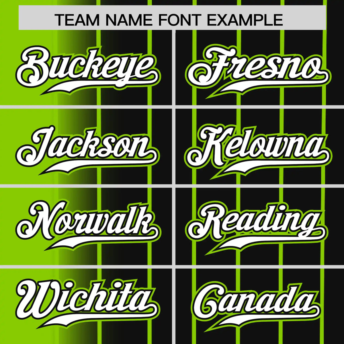 Custom Neon-Green Black Pinstripe White Authentic Baseball Jersey