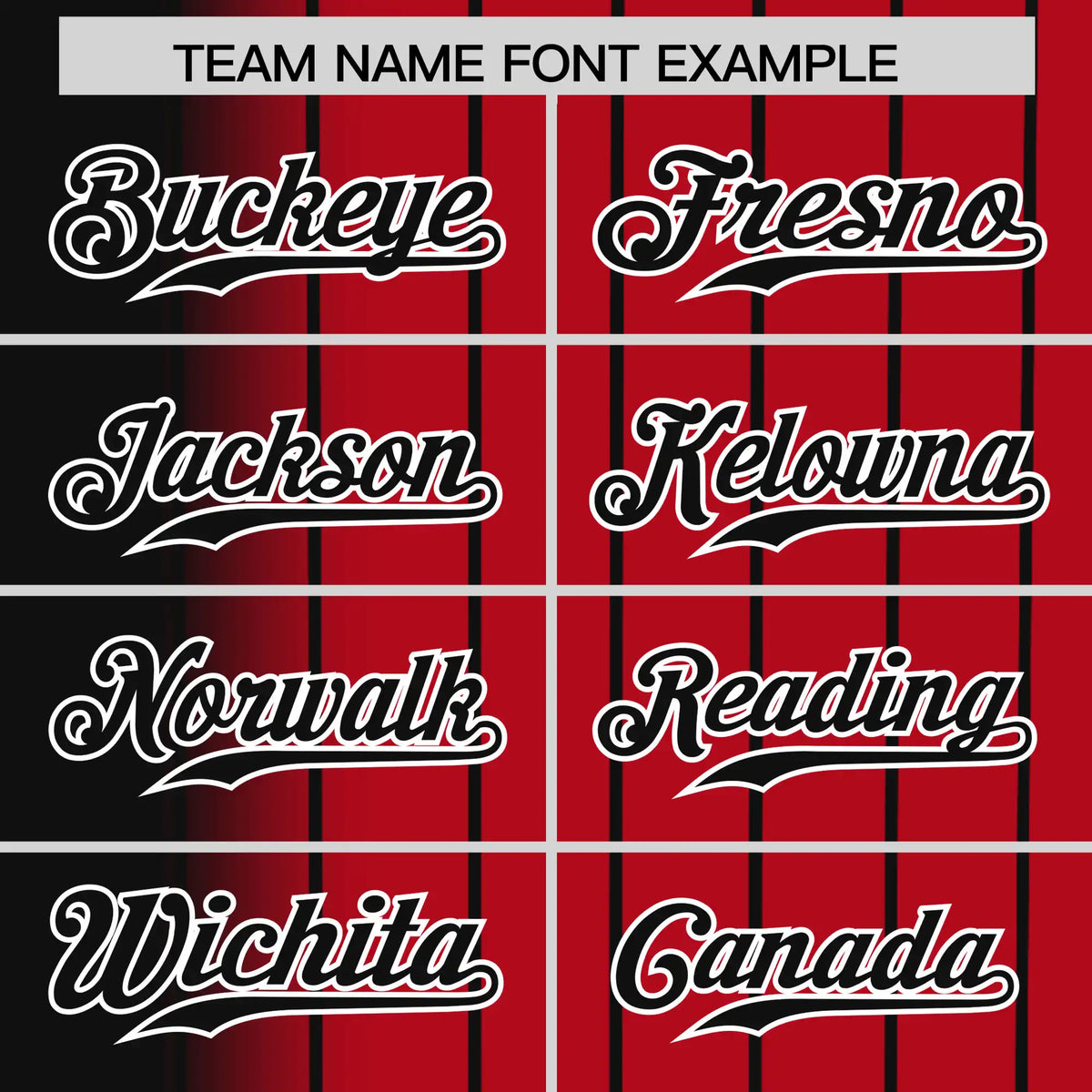 Custom Black Red Pinstripe Black Authentic Baseball Jersey