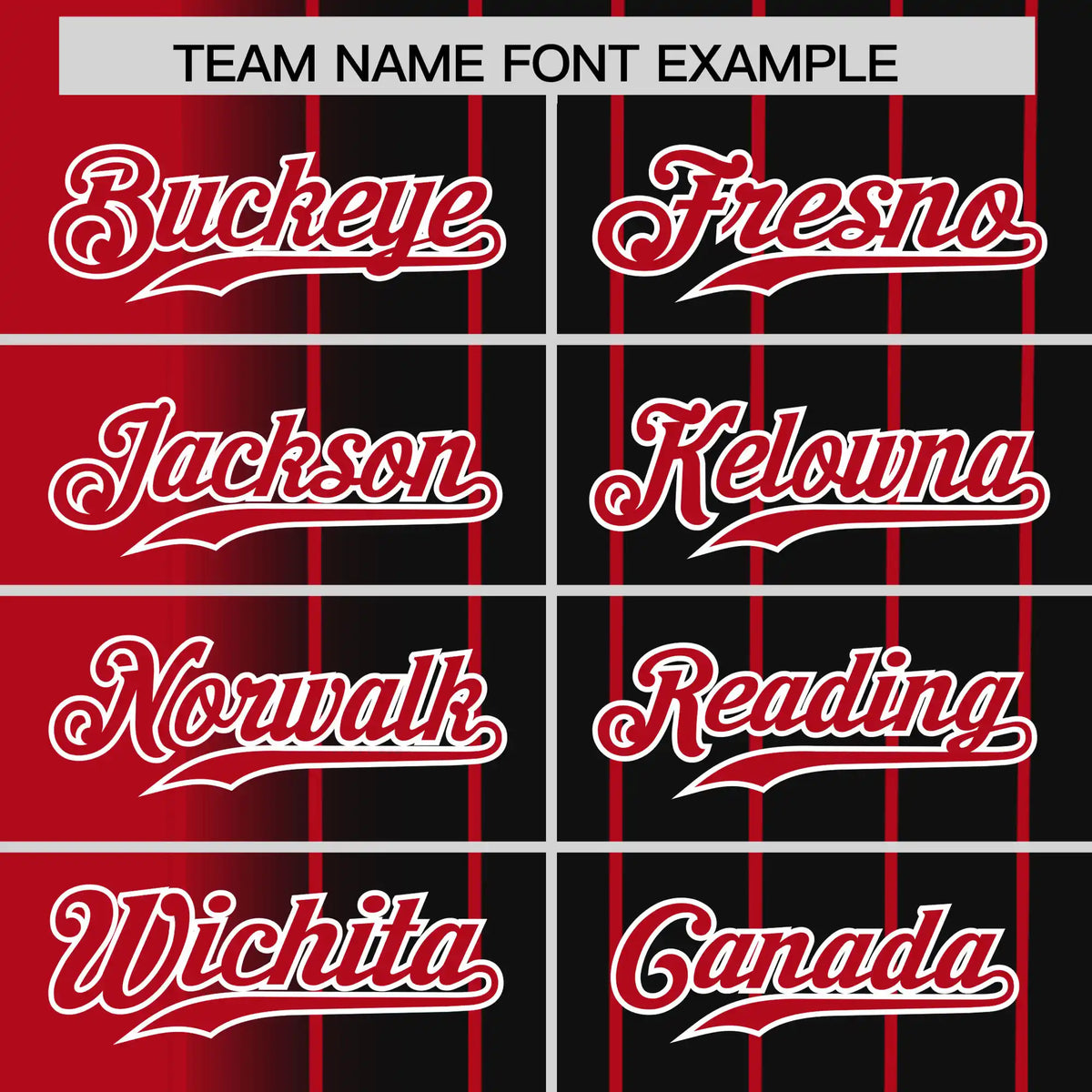 Custom Red Black Pinstripe Red Authentic Baseball Jersey