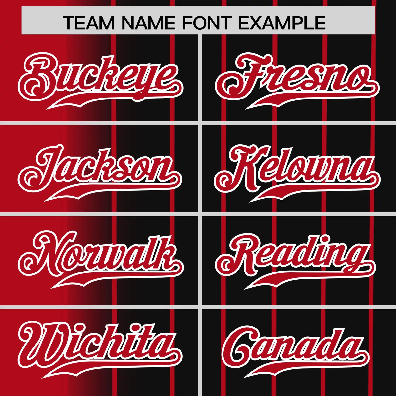 Custom Red Black Pinstripe Red Authentic Baseball Jersey