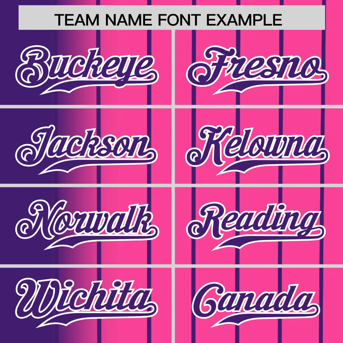 Custom Purple Pink Pinstripe Purple Authentic Baseball Jersey