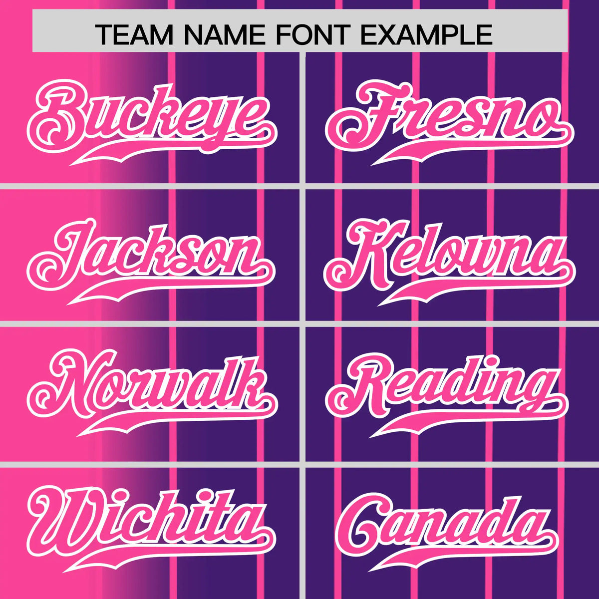 Custom Pink Purple Pinstripe Pink Authentic Baseball Jersey